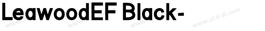 LeawoodEF Black字体转换